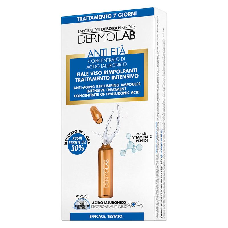 Dermolab Fiale viso antietà rimpolpanti