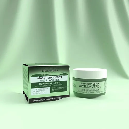 Maschera viso Detox argilla verde