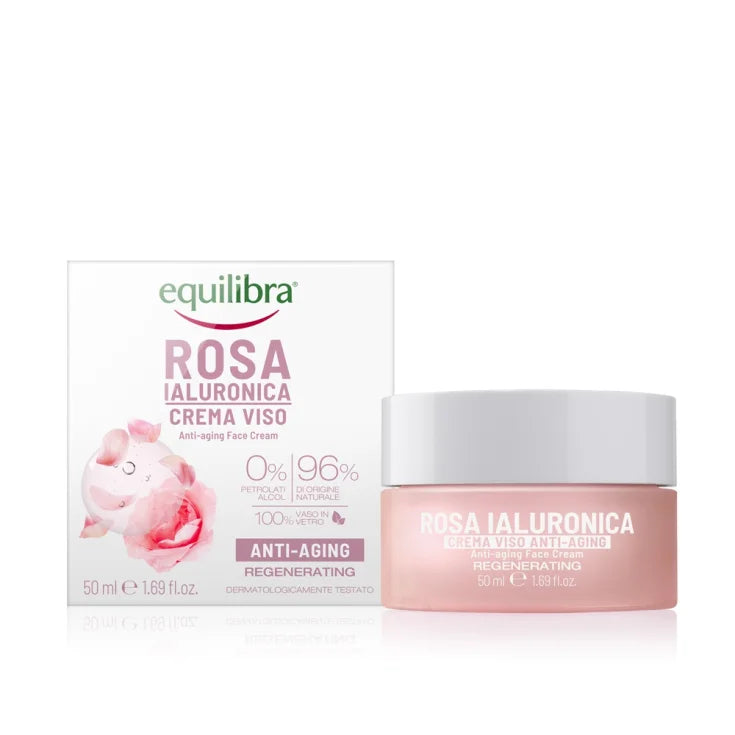 Equilibra crema viso rosa ialuronica